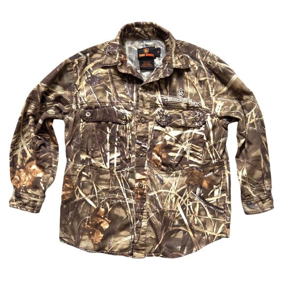 Game Winner Other - Game Winner Camo Button Up Long Sleeve Shirt Boys Youth Small Hunting Outdoor